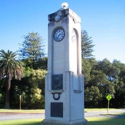 Edith Cowan memorial clock