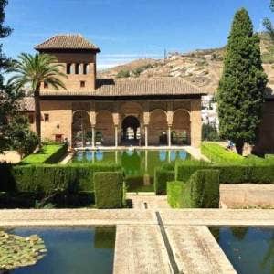 Spanish courtyard garden