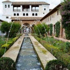 Spanish courtyard garden